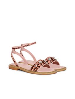 Saint G - Womens Pink Leather Sandals