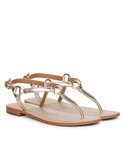 Saint G - Womens Platin Buckled Leather Sandals