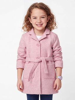 United Colors of Benetton - Regular Fit Notched Lapel Solid Overcoat