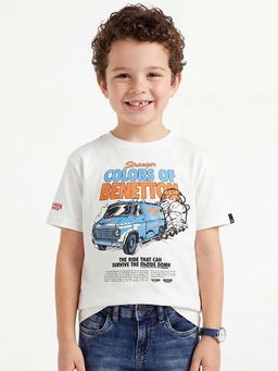United Colors of Benetton - Regular Fit Round Neck Graphic Print T-shirt