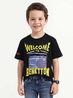 United Colors of Benetton - Regular Fit Round Neck Graphic Print T-shirt