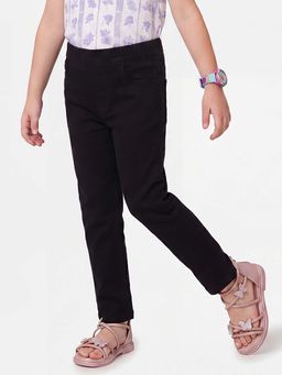 United Colors of Benetton - Cotton Skinny Fit Mid Waist Solid Trouser