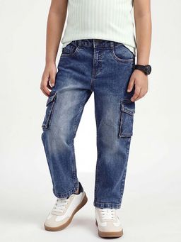United Colors of Benetton - Cotton Loose Fit Mid Waist Solid Jeans