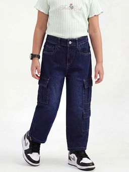 United Colors of Benetton - Pure Cotton Loose Fit Mid Waist Solid Jeans