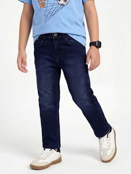 United Colors of Benetton - Cotton Wide Fit Mid Waist Solid Jeans