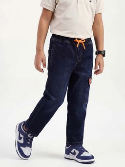 United Colors of Benetton - Cotton Loose Fit Mid Waist Solid Jeans