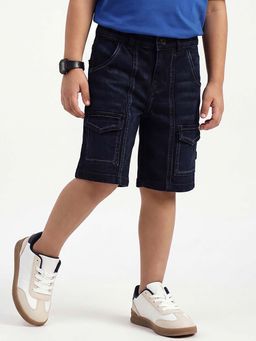 United Colors of Benetton - Solid Regular Fit Denim Shorts