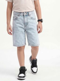 United Colors of Benetton - Solid Regular Fit Denim Shorts