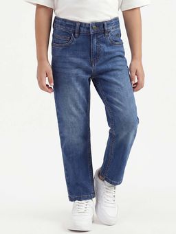 United Colors of Benetton - Cotton Straight Fit Mid Waist Solid Jeans