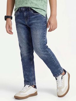 United Colors of Benetton - Cotton Slim Fit Mid Waist Solid Jeans