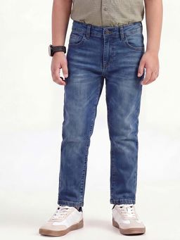 United Colors of Benetton - Cotton Slim Fit Mid Waist Solid Jeans