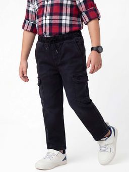 United Colors of Benetton - Grey Cotton Regular Fit Solid Cargo