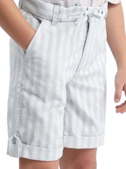 RARE ONES - Polyester Striped Shorts