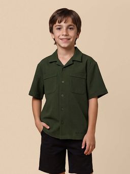 U.S. POLO ASSN. - Kids Boys Boxy Fit Seersucker Shirt