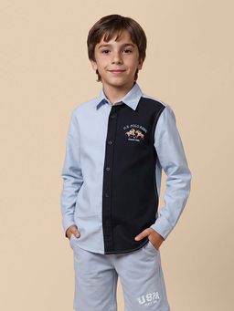 U.S. POLO ASSN. - Kids Boys Colourblocked Oxford Shirt