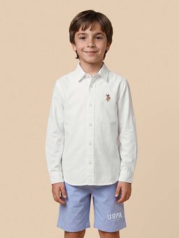 U.S. POLO ASSN. - Kids Boys Solid Regular Fit Shirt