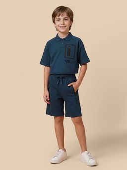 U.S. POLO ASSN. - Kids Boys Mid Rise Regular Fit Shorts