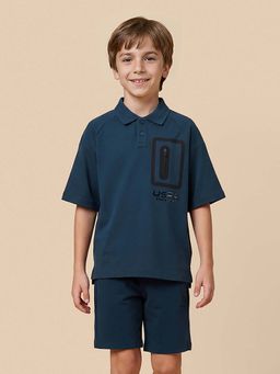 U.S. POLO ASSN. - Kids Boys Solid Oversized Fit Polo T-shirt