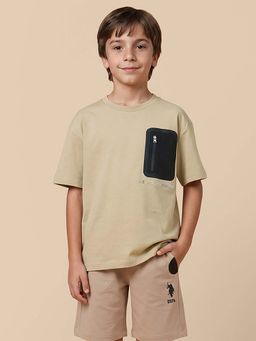 U.S. POLO ASSN. - Kids Boys Solid Oversized Fit T-shirt