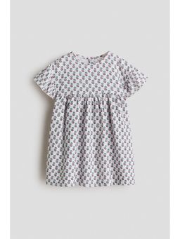 H&M - Girls Purple Cotton Muslin Dress