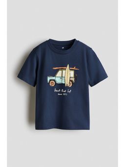 H&M - Boys Blue Printed T-Shirt