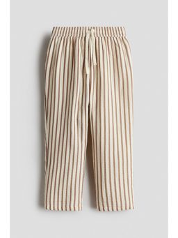 H&M - Boys White Cotton Muslin Pant