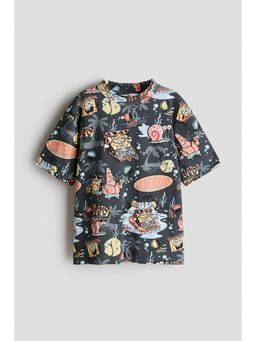 H&M - Boys Grey Printed T-Shirt
