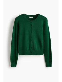 H&M - Women Green Fine-Knit Cardigan