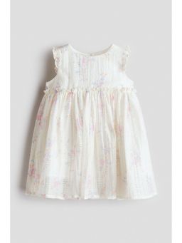 H&M - Girls White Printed Dress