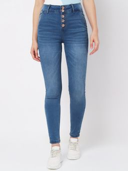 VERO MODA - Women Solid Casual Jeans in Blue