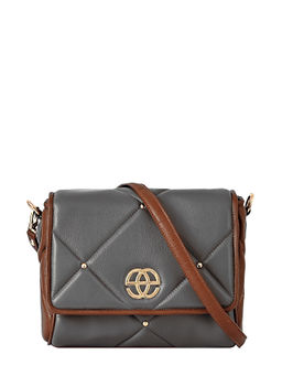 Eske - Florentina Genuine Leather Solid Pattern Sling Bag for Women