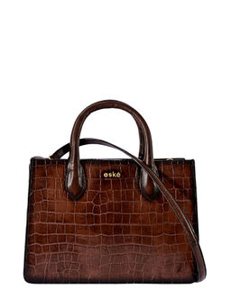 Eske - Noah Genuine Leather Satchel Textured Pattern