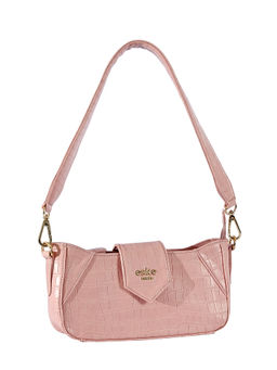 Eske - Pink Textured Shoulder Bag