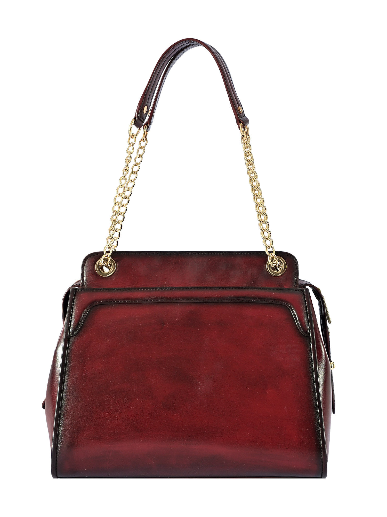 Buy Eske Fritzy Genuine Leather Hand Bag Spacious Compartments Online