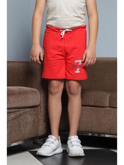 ONE SKY - Boys Casual Printed Cotton Red Shorts