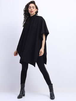 TOKYO TALKIES - Black Solid Loose Fit Top