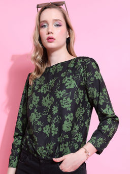 TOKYO TALKIES - Multi-Color Printed Regular Fit Top