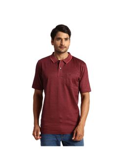 ColorPlus - Classic Fit Solid Dark Orange Polo T-Shirt