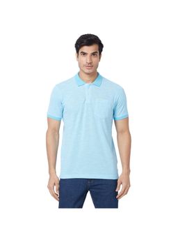 Park Avenue - Slim Fit Solid Petrol Polo T-Shirt