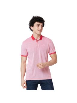 Park Avenue - Slim Fit Pique Red Polo T-Shirt