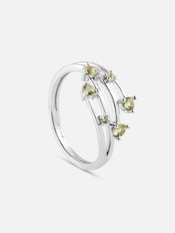Mia by Tanishq - Playful Petals Silver Finger Ring (53)