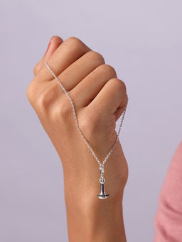 Mia by Tanishq - Regal Rook Silver Chess Charm