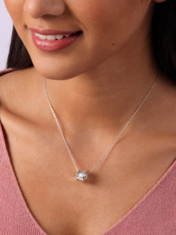 Mia by Tanishq - Brushstroke Spacer Silver Charm