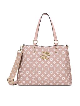 Lavie Signature - Albany Pink Printed Satchel Bag with Detachable Strap