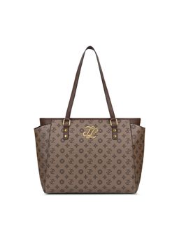 Lavie Signature - Mono Carmel Taupe Printed Tote Bag