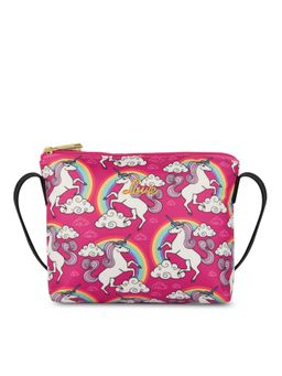 Lavie - Tessie Unicorn Pink Polyester Printed Pouch