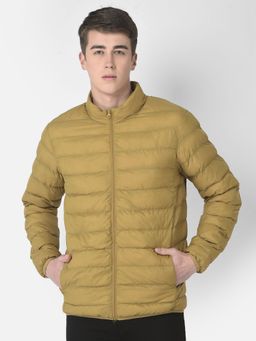 CRIMSOUNE CLUB - Men Puffer Jacket In Mustard Color