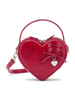 MIRAGGIO - Red Soul Cross Body Bag with Detachable Strap (M)