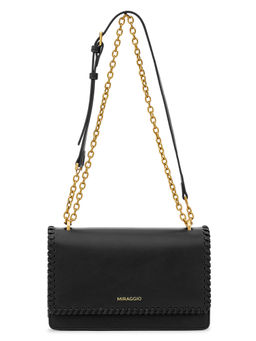 MIRAGGIO - Black Erika Shoulder Bag (M)
