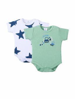 Blumbuds - Star and Mint Graphic Onesies (Pack of 2)